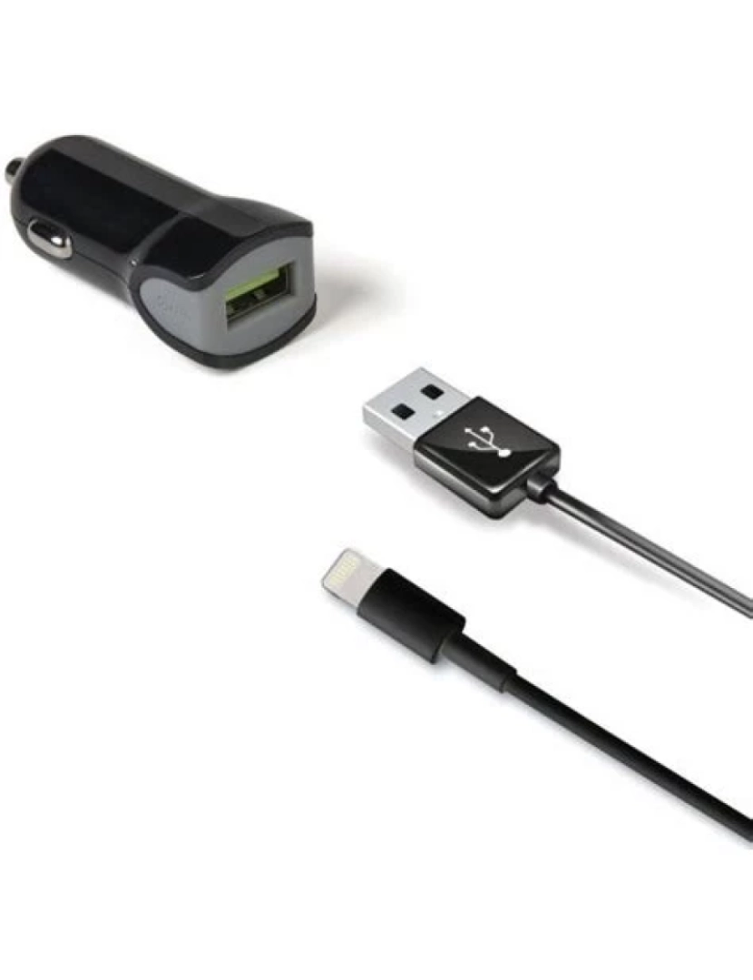imagem de Cabo USB Celly > Carregador de Dispositivos Móveis Preto Automático - Ccusblight1