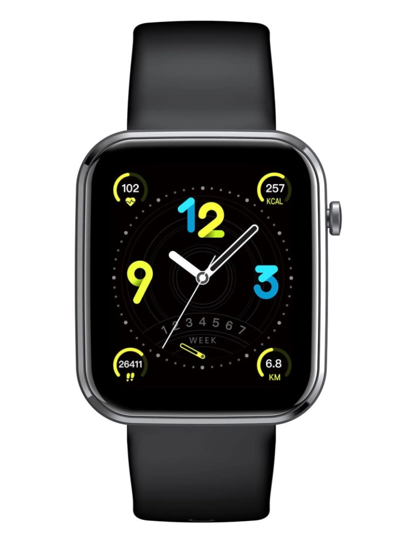 imagem de Smart Watch Celly > Smartwatch/relógio Desportivo Cromado GPS - Trainerwatchbk1