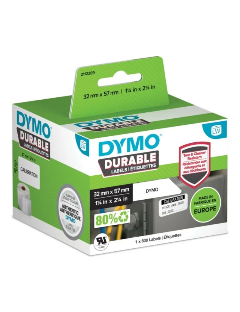imagem de Etiquetas Dymo > Durable Branco Etiqueta de Impressora AUTO-ADESIVA - 21122891