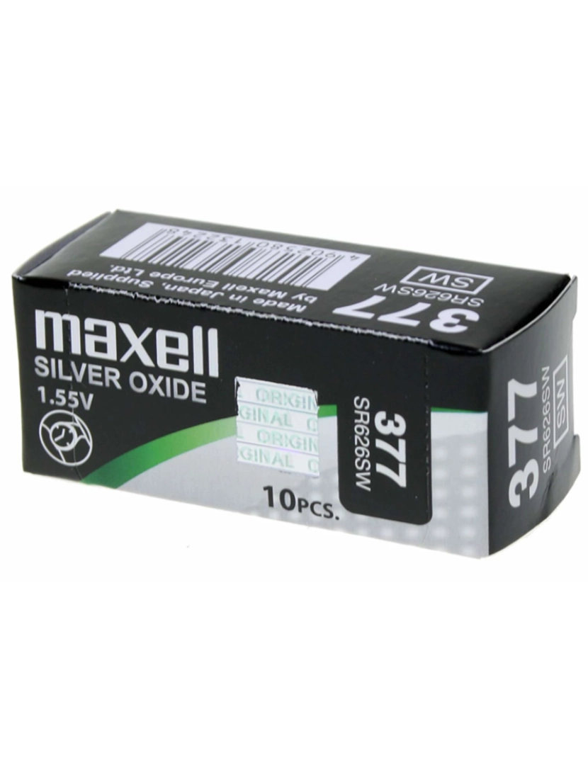 Maxell - sr0626sw pilha bateria descartável sr66 óxido de prata (s) - 18292000