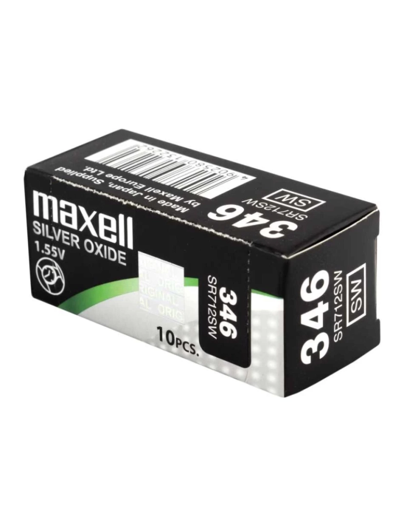 Maxell - pilha bateria descartável sr712sw óxido de prata (s) - 18291800