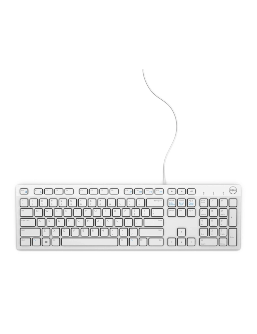 Dell - Teclado Dell > KB216 USB Qwerty Português Branco - KB216-WH-POR