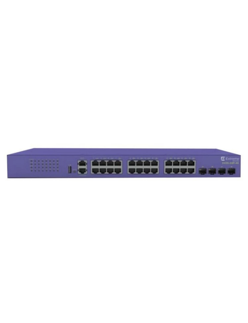 Extreme Networks - extremeswitching x435 gerido gigabit ethernet (10/100/1000) power over ethernet (poe) violeta - x435-24p-4s