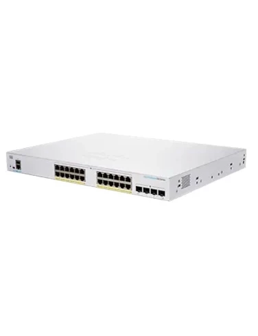 Cisco - gerido l2/l3 gigabit ethernet (10/100/1000) prateado - cbs250-24p-4g-eu