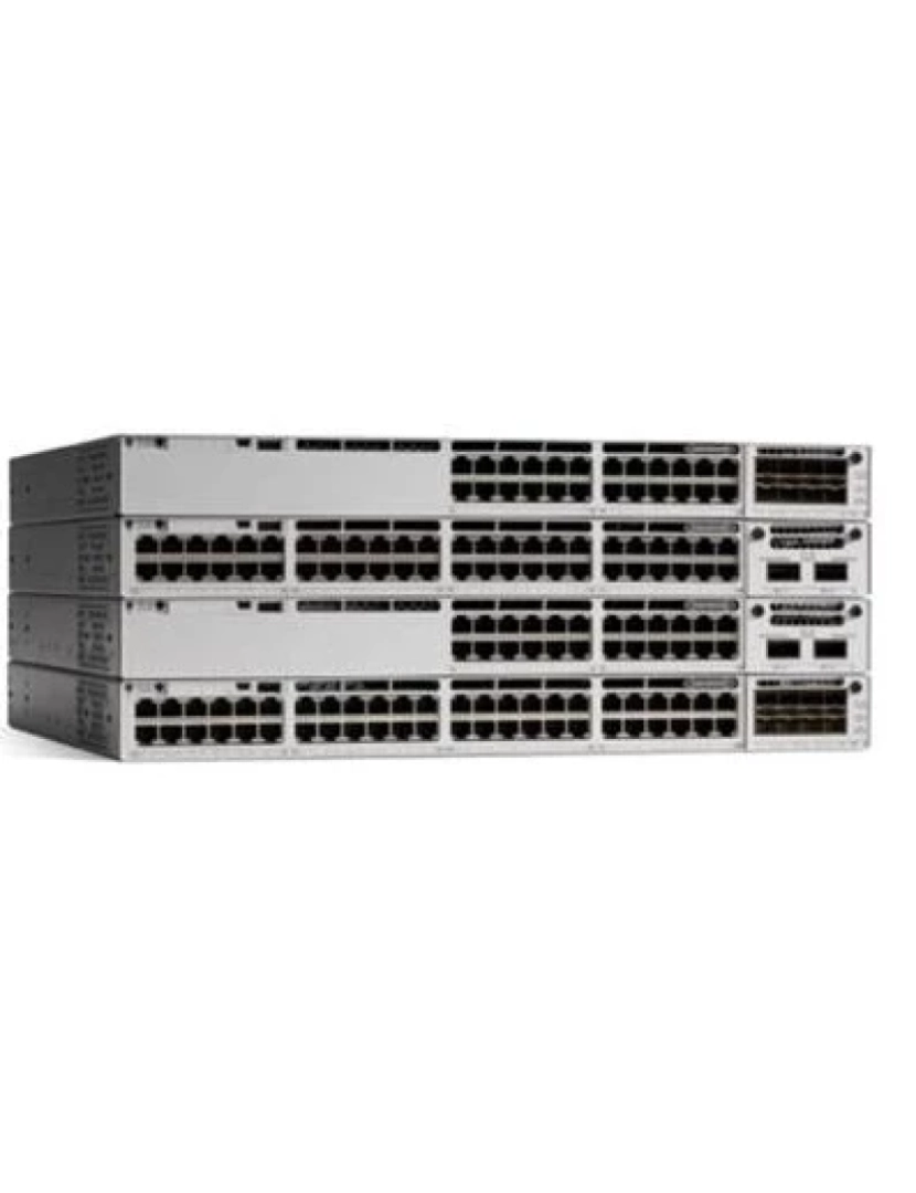 Cisco - catalyst gerido l2/l3 gigabit ethernet (10/100/1000) power over ethernet (poe) cinzento - c9300-48p-e