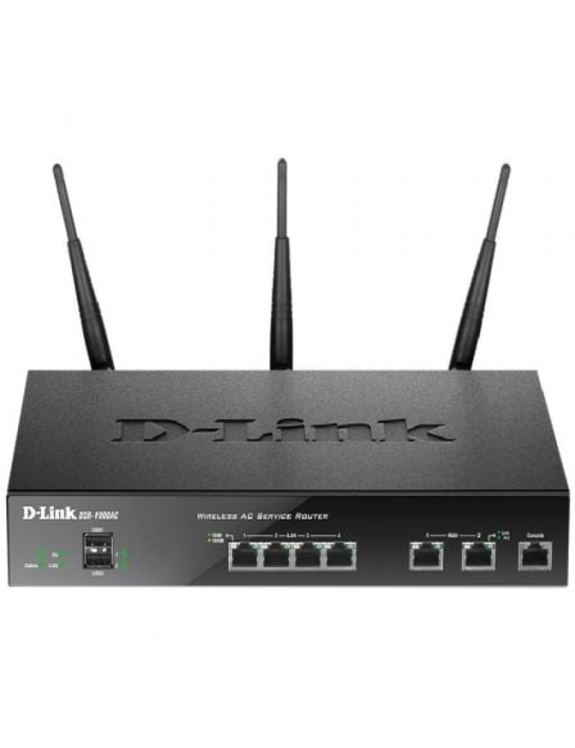 D-Link - Router D-LINK > SEM Fios Gigabit Ethernet DUAL-BAND (2,4 GHZ / 5 Ghz) Preto - DSR-1000AC