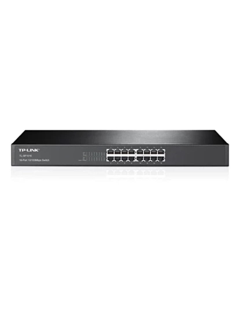 Tp-Link - não-gerido fast ethernet (10/100) 1u preto - tl-sf1016