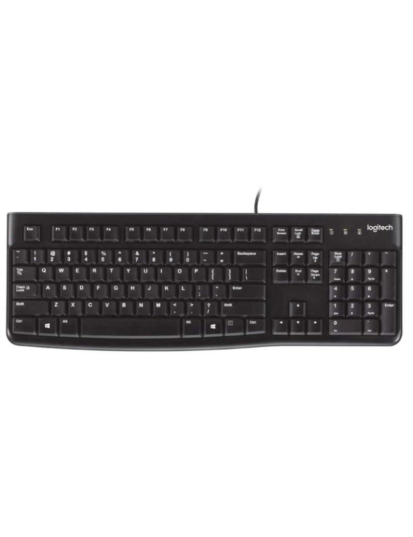 Logitech - Teclado Logitech > Keyboard K120 for Business USB Qwerty Espanhol Preto - 920-002518