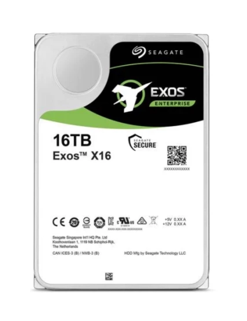 Seagate              - Drive HDD 3.5P Seagate > Exos X16 3.5 16000 GB Serial ATA III - ST16000NM001G