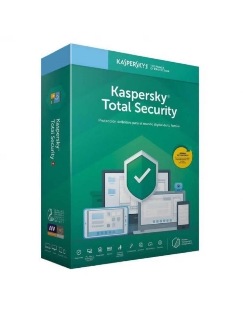 Kaspersky - Software de Segurança Kaspersky > LAB Total Security 2020 Espanhol Licença Base 1 Licença(s) 1 Ano(s) - KL1949S5EFS-20