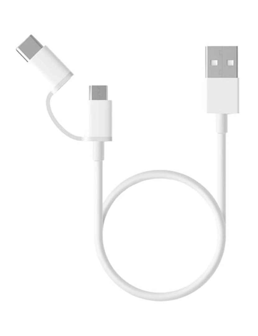 Xiaomi - Mi 2-in-1 USB Cable Micro USB to Type C 30cm White *TOP LRY*