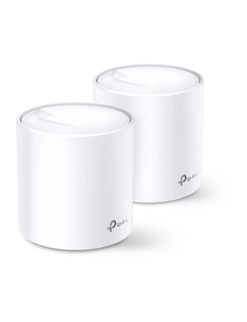 Tp-Link - Router TP-LINK > Deco X60(2-PACK) Sistema de WI-FI Mesh DUAL-BAND (2,4 GHZ / 5 Ghz) WI-FI 6 (802.11AX) Branco Interno - DECO-X60(2-PACK)