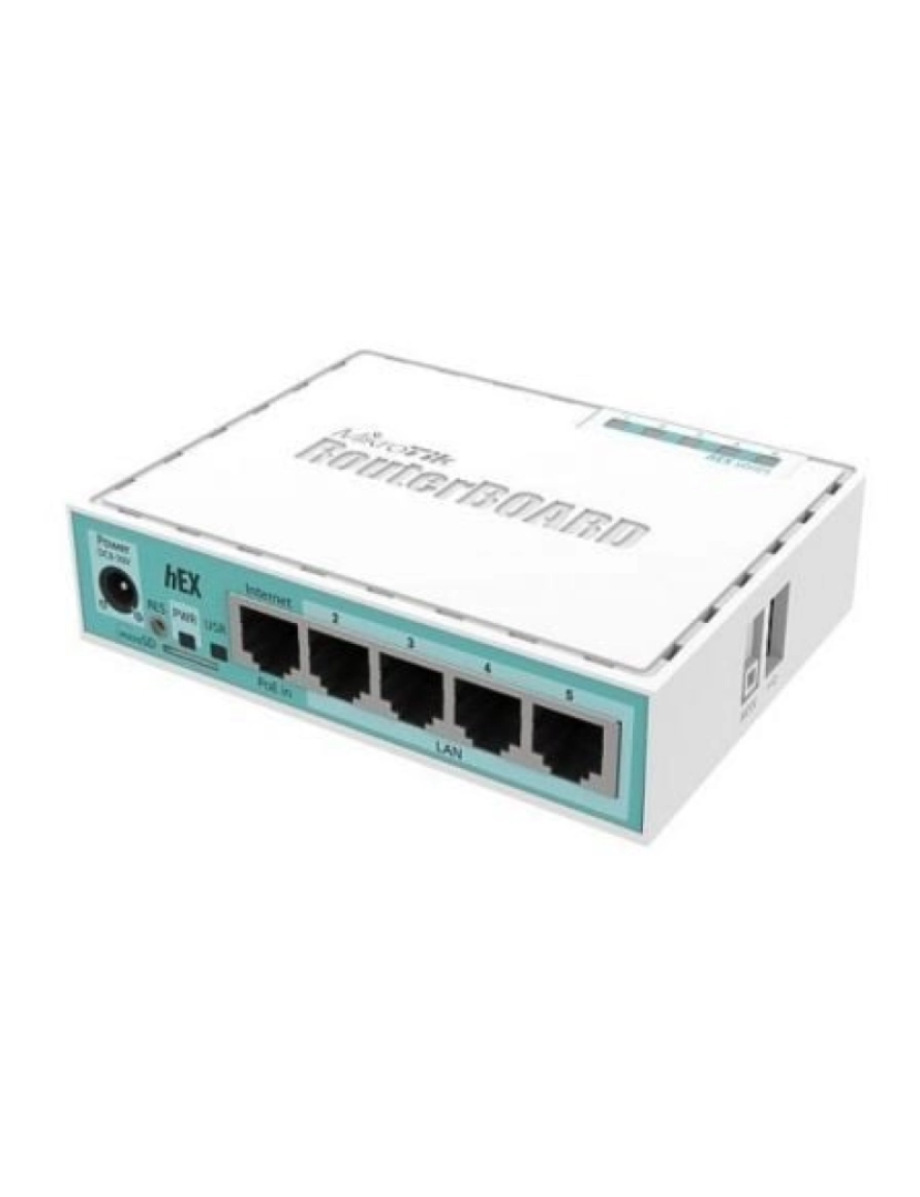 Mikrotik - Router Mikrotik > com FIO Gigabit Ethernet Turquesa, Branco - RB750GR3