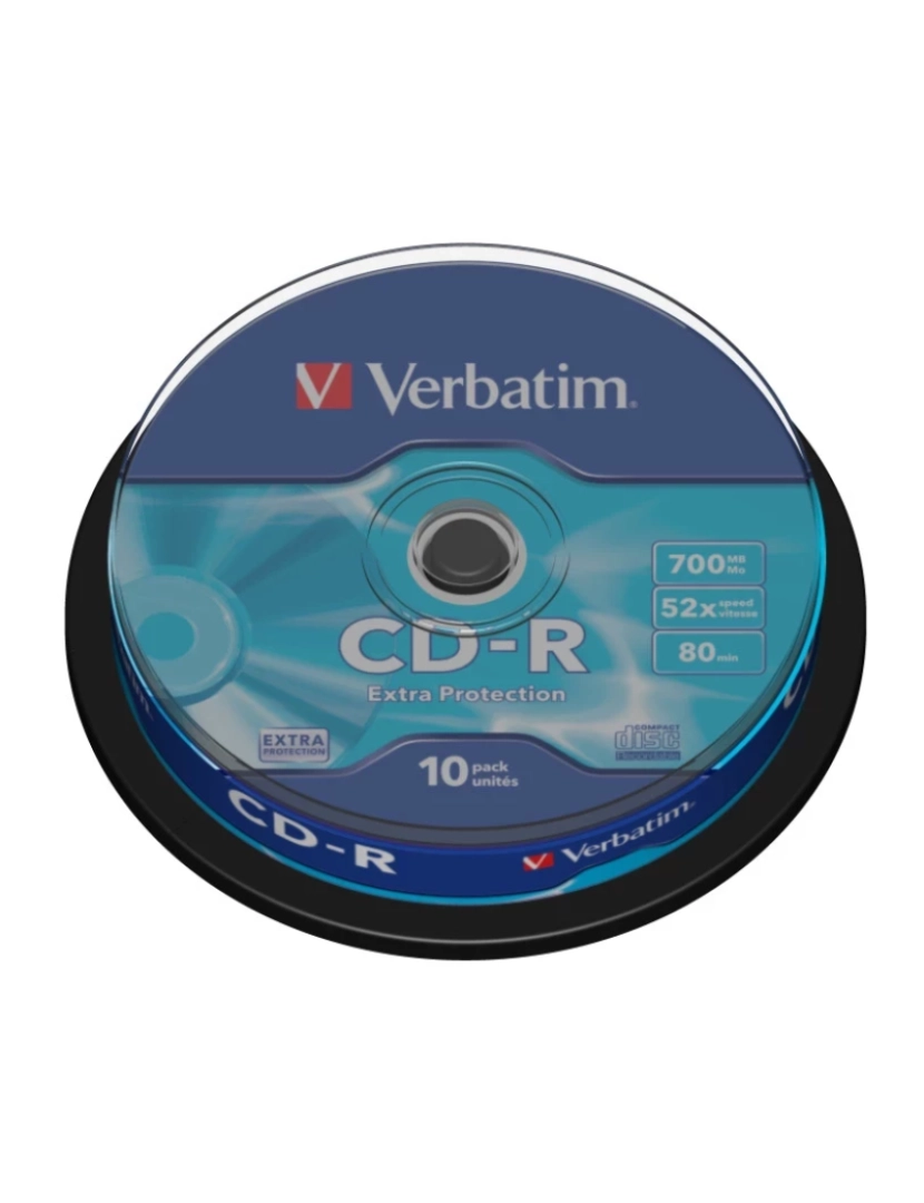 Verbatim - Disco Óptico Verbatim > CD-R Extra Protection 700 MB 10 Unidade(s) - 43437