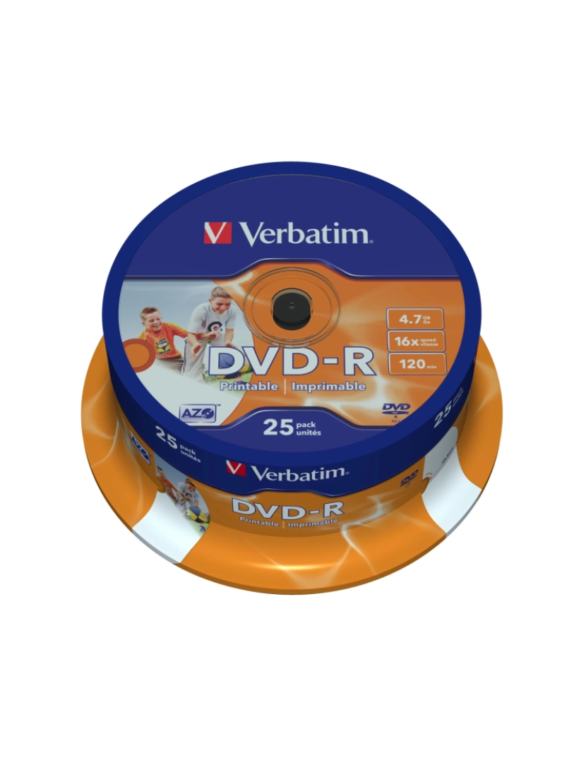 imagem de Disco Óptico Verbatim > Dvds Virgem 4,7 GB DVD-R 25 Unidade(s) - 435381