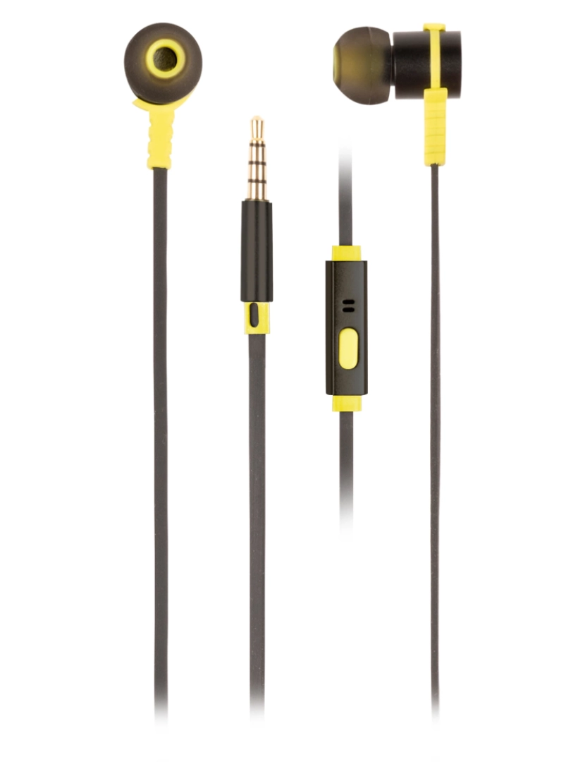 imagem de Auriculares NGS > Cross Rally Auscultadores com Fios INTRA-AUDITIVO Chamadas/música Preto, Amarelo - Crossrallyblack1