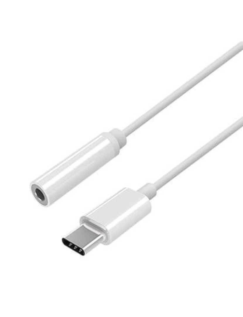 imagem de Adaptador USB Aisens > Cabo Para Telemóvel Branco 0,15 M C 3.5 MM - A109-03841