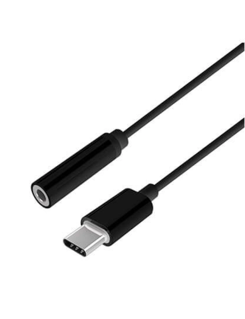 Aisens - Adaptador USB Aisens > Cabo Para Telemóvel Preto 0,15 M C 3.5 MM - A109-0385