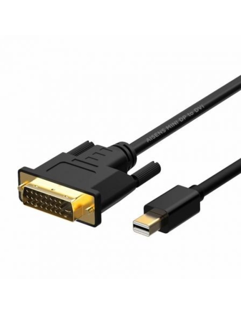 Aisens - Cabo VGA Aisens > Adaptador de de Vídeo 2 M Mini Displayport DVI Preto - A125-0363