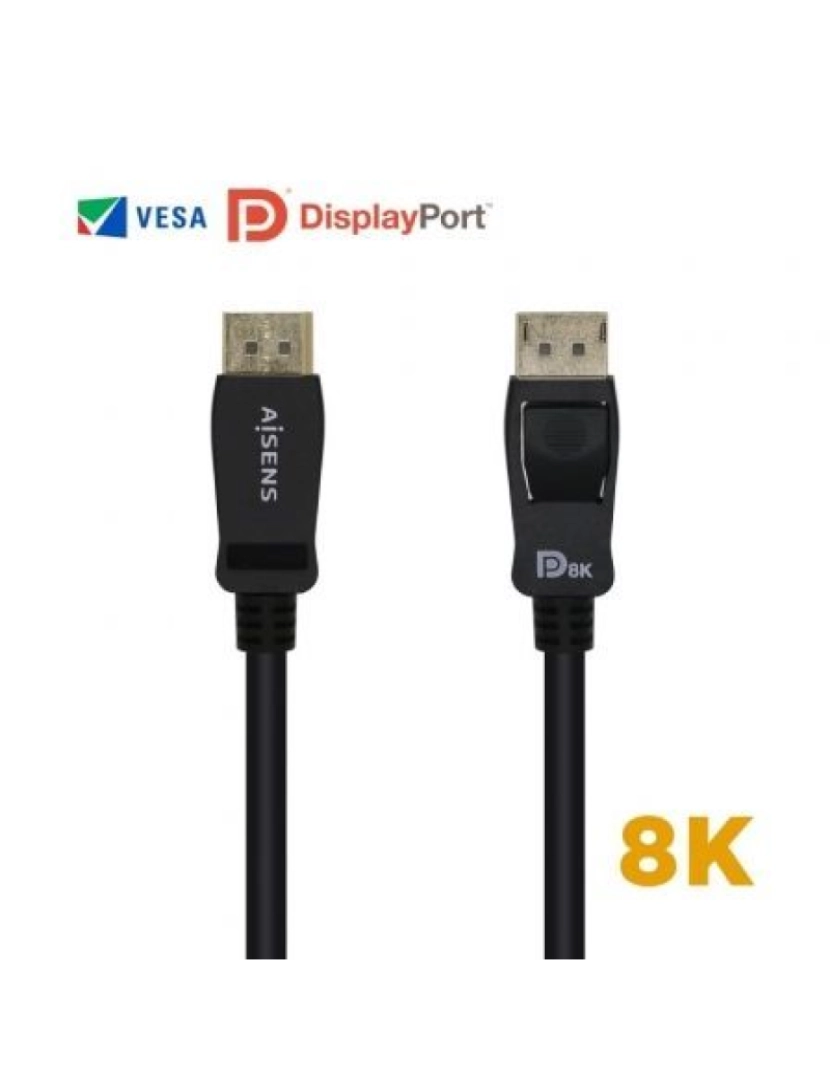 imagem de Cabo VGA Aisens > Displayport 0,5 M Preto - A149-04301