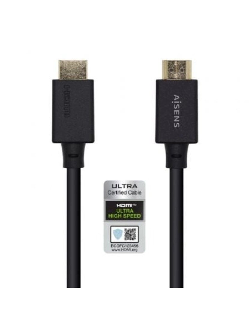 imagem de Cabo Hdmi Aisens > 0,5 M Type A (standard) Preto - A150-04201