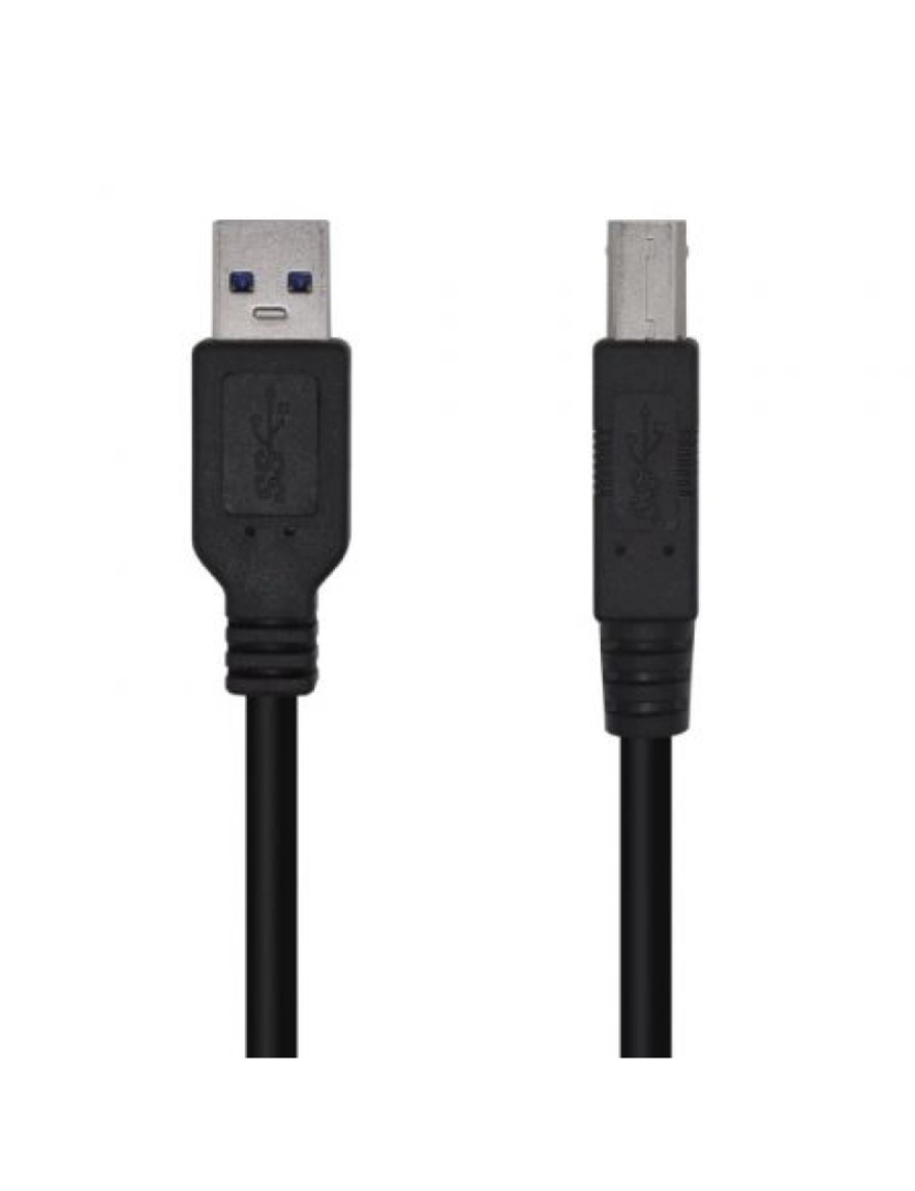 Aisens - Cabo USB Aisens > 2 M 3.2 GEN 1 (3.1 GEN 1) A B Preto - A105-0444