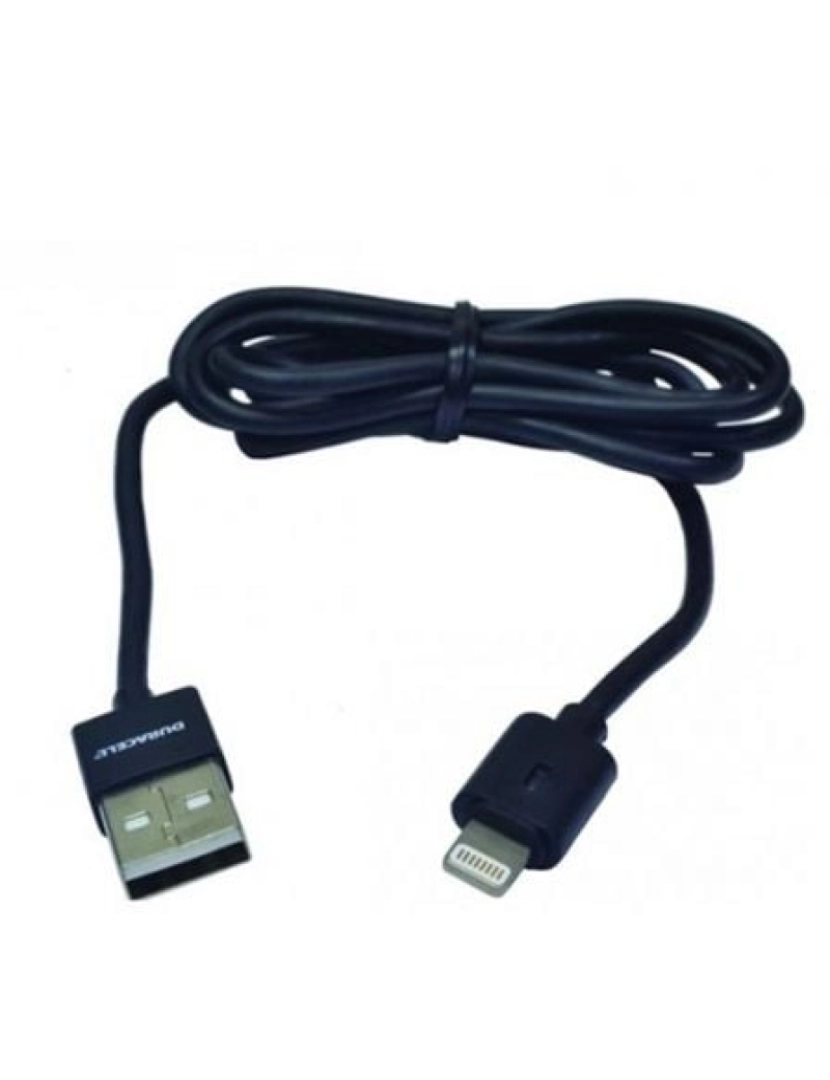 imagem de Cabo Lightning Duracell > Carregador de Dispositivos Móveis Preto - USB5012A1