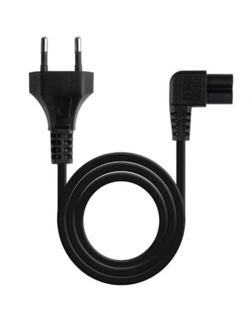 imagem de Cabo Elétrico Nano Cable > Tooq Preto 3 M CEE7/16 Acoplador C7 - 10.22.05031