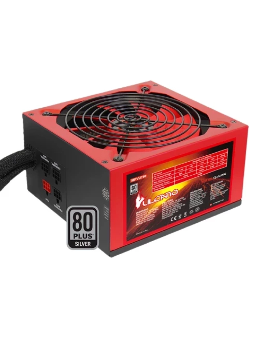 imagem de Fonte de Alimentação Mars Gaming > 750 W 20+4 PIN ATX ATX Preto, Vermelho - MPVU7501