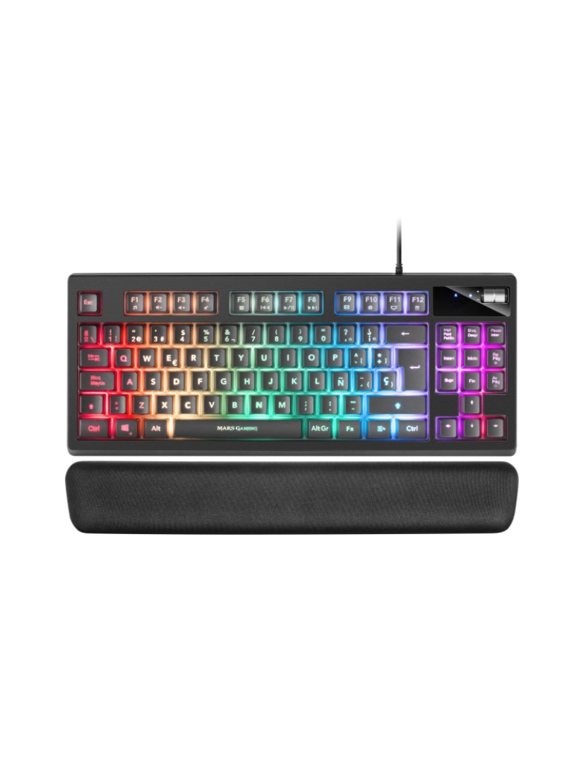 imagem de Teclado Mars Gaming > USB Espanhol Preto - Mkaxes1