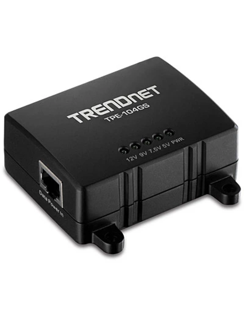 Trendnet - Adaptador de Cabo de Rede Trendnet > Multiplicador Preto Power Over Ethernet (poe) - TPE-104GS