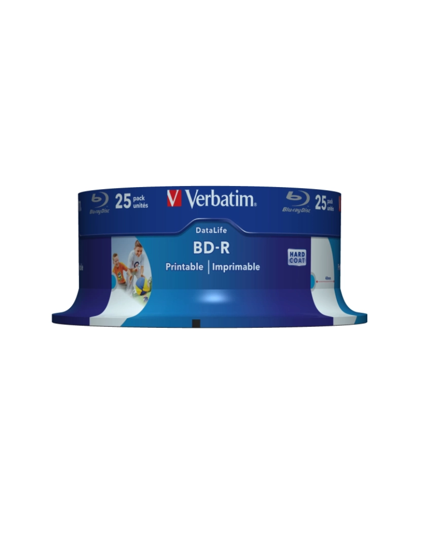 Verbatim - Drive Óptica Verbatim > Disco de BLU-RAY Virgem BD-R 25 GB 25 Unidade(s) - 43811