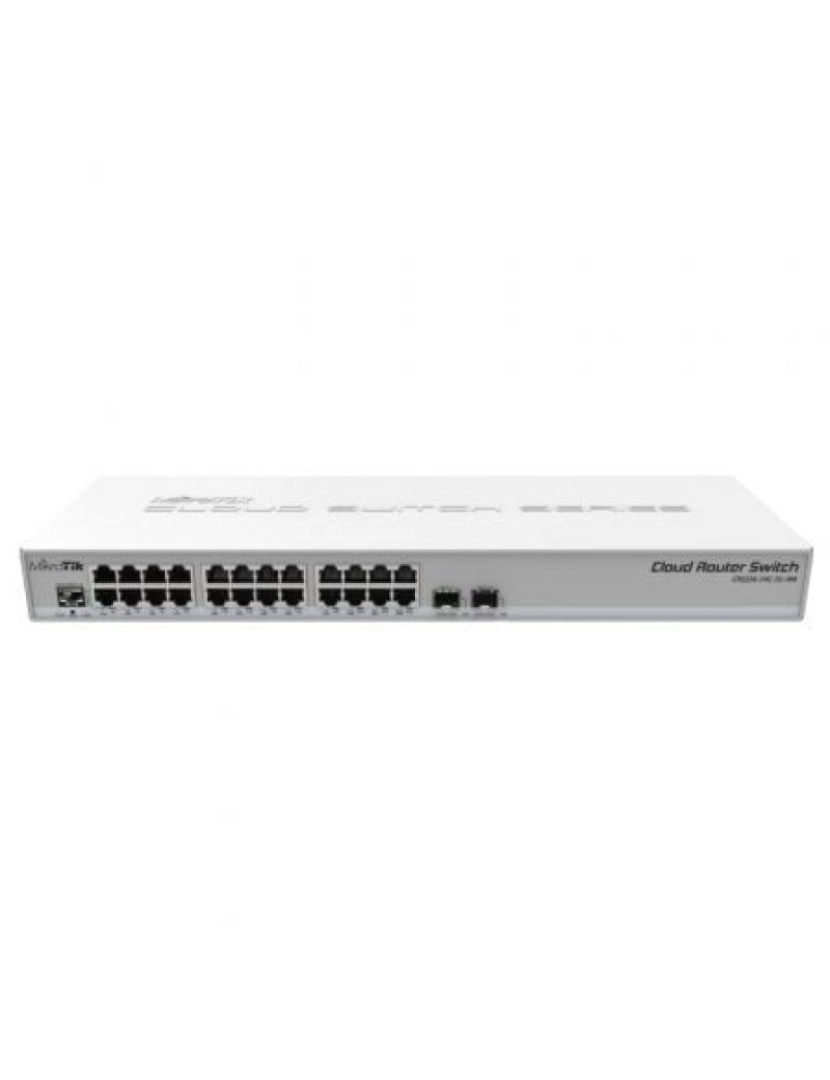 Mikrotik - l2 gigabit ethernet (10/100/1000) cinzento - crs326-24g-2s+rm