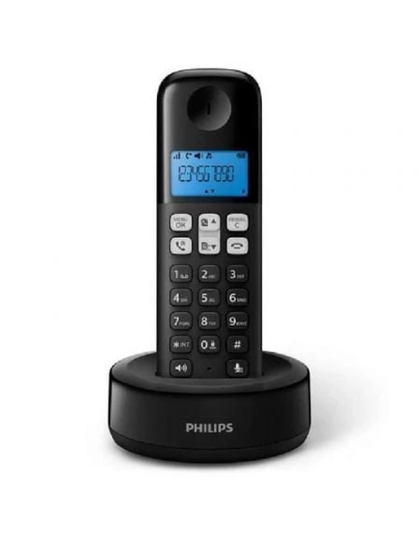 Philips - Philips D1611B/34 telefone Telefone DECT Identificação de chamadas Preto