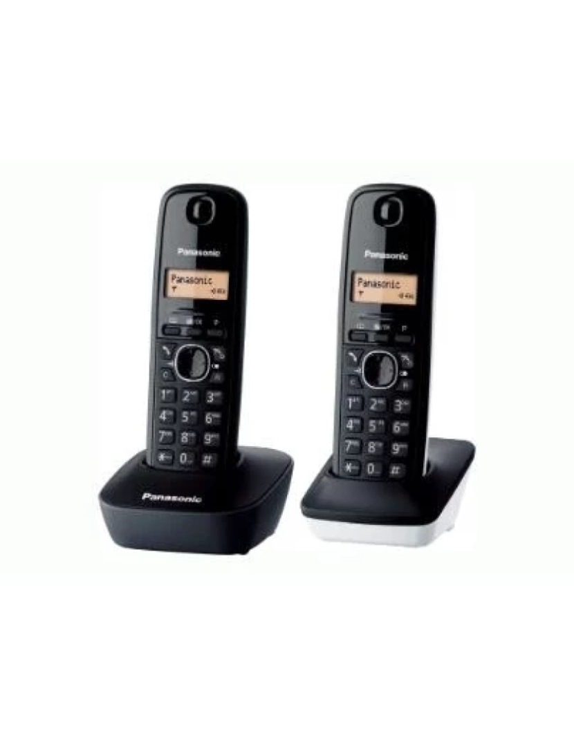 Panasonic - Telefone SEM FIO Panasonic > KX-TG1612 Dect Identificação de Chamadas Preto - KX-TG1612SP1