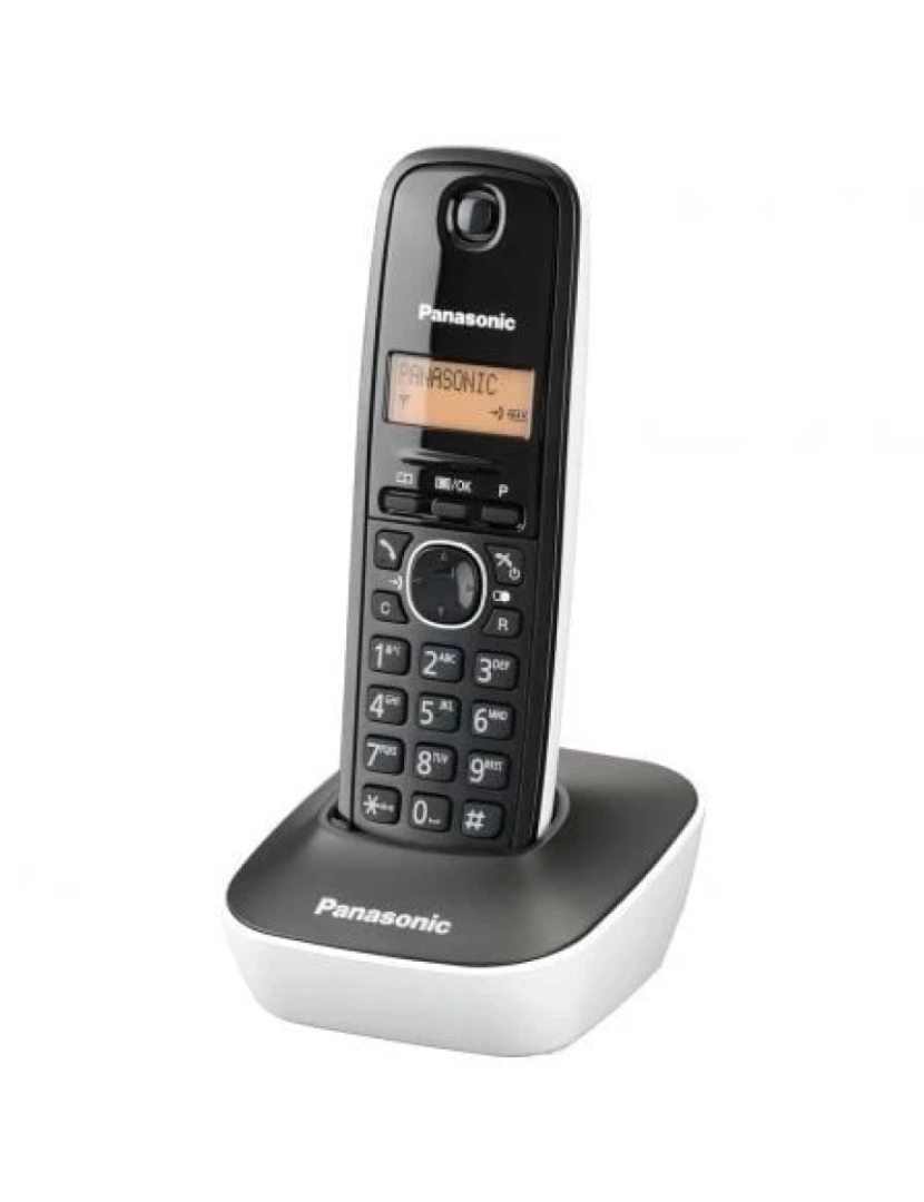 Panasonic - Telefone SEM FIO Panasonic > KX-TG1611 Dect Identificação de Chamadas Preto, Branco - KX-TG1611SPW