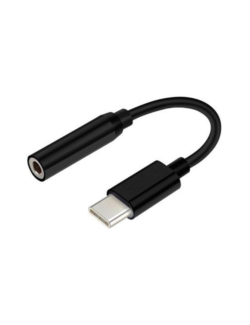 imagem de Cabo USB Aisens > Para Telemóvel Preto 0,15 M C 3.5 MM - A109-03481