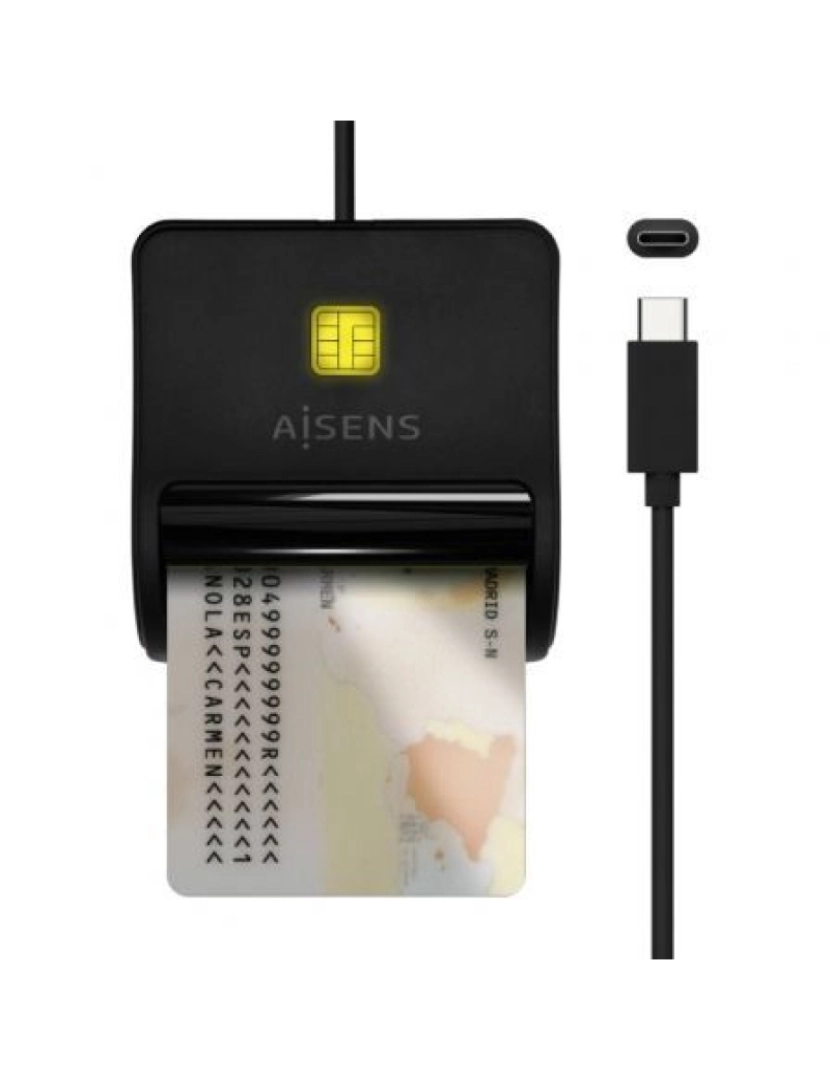 Aisens - Leitor de Cartões Aisens > Controlo Acesso Controlo Acesso USB Preto - ASCR-SN03C-BK