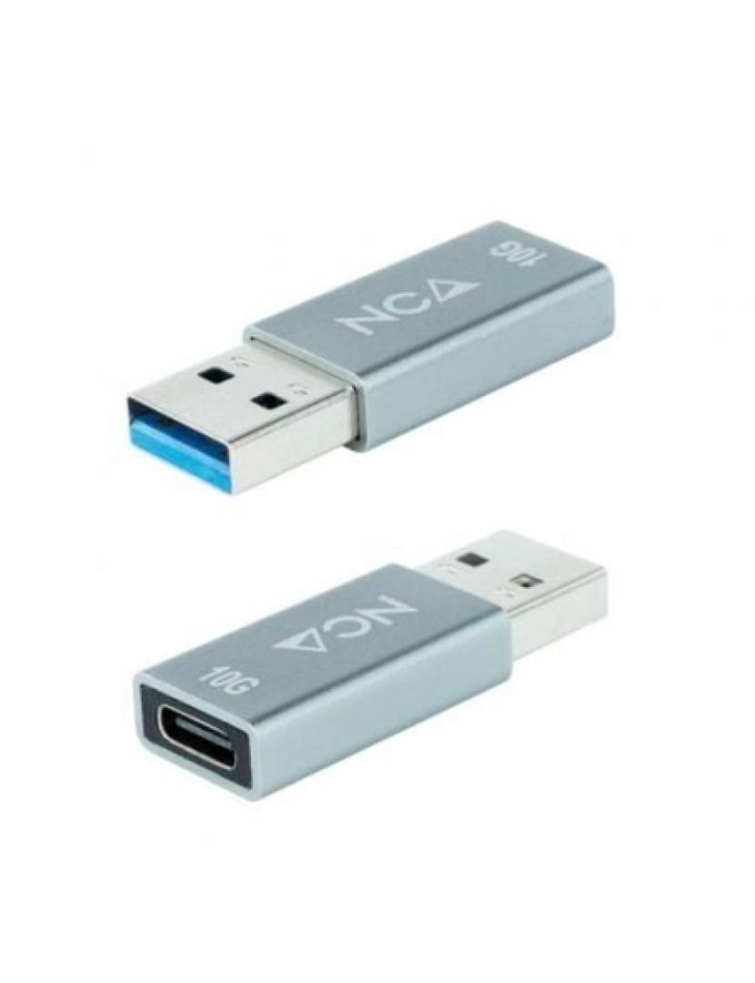 imagem de HUB USB Nano Cable > Nanocable Adaptador Para Cabos A Cinzento - 10.02.00131