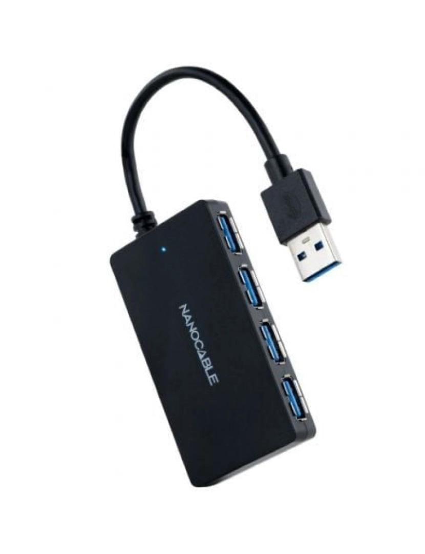 Nano Cable - HUB USB Nano Cable > Nanocable de Interface 3.2 GEN 1 (3.1 GEN 1) TYPE-A Preto - 10.16.4403