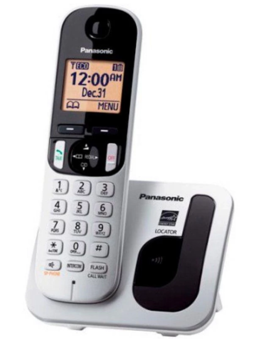 Panasonic - Telefone SEM FIO Panasonic > KX-TGC210 Dect Identificação de Chamadas Metálico - KX-TGC210SP S