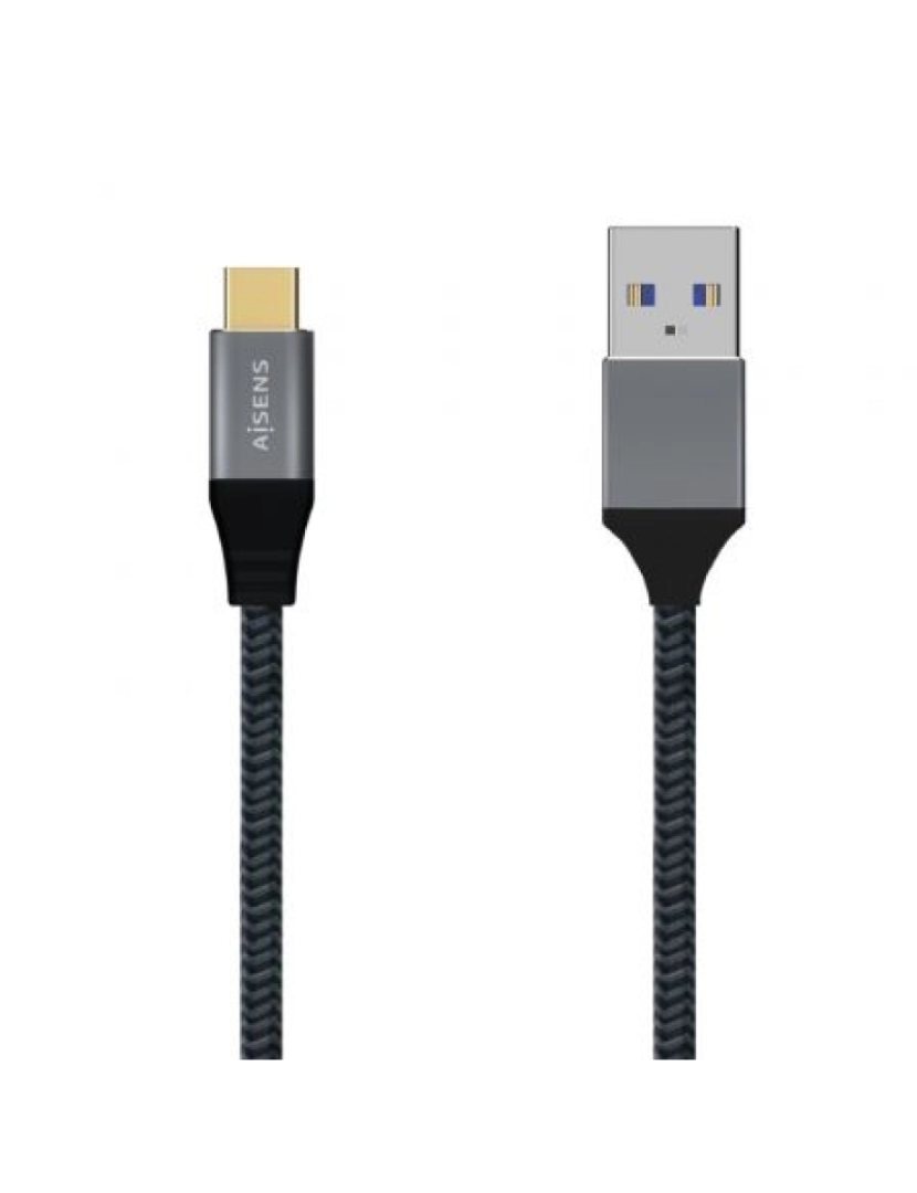 imagem de Cabo USB Aisens > 0,5 M 3.2 GEN 2 (3.1 GEN 2) C A Cinzento - A107-06301