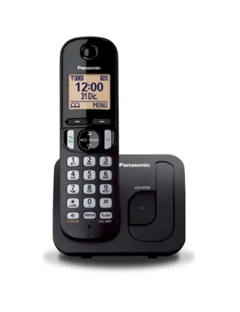 Panasonic - Telefone SEM FIO Panasonic > KX-TGC210 Dect Identificação de Chamadas Preto - KX-TGC210SPB