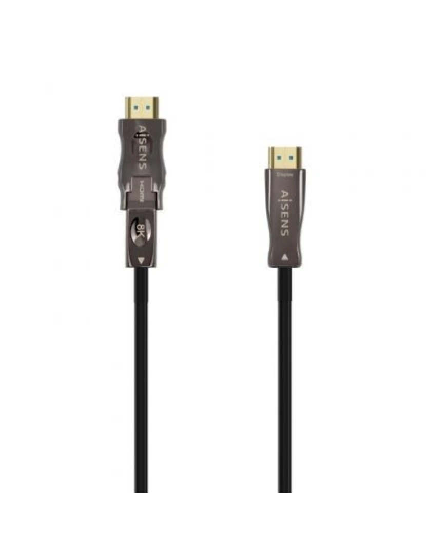 Aisens - Cabo Hdmi Aisens > 20 M Type D (micro) Type A (standard) Preto - A153-0645