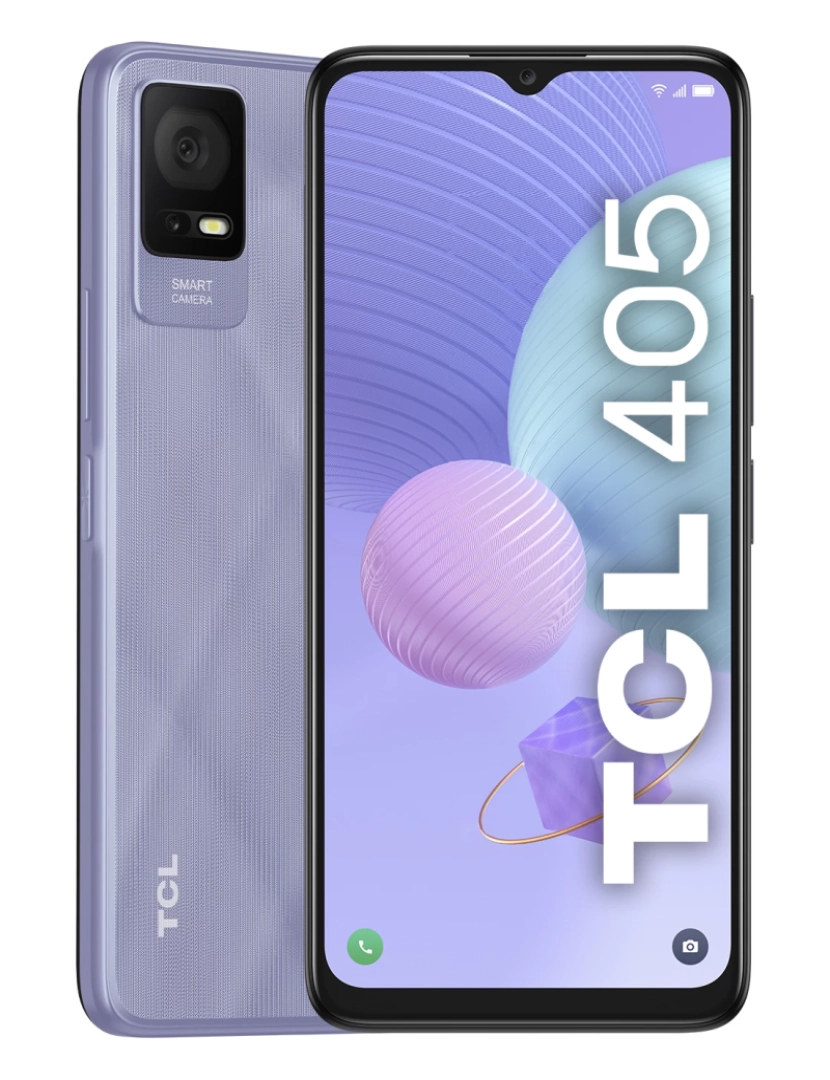 TCL - TCL 405 16,8 cm (6.6") Dual SIM Android 12 Go Edition 4G USB Type-C 2 GB 32 GB 5000 mAh Lavanda