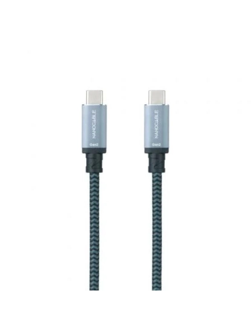 Nano Cable - Cabo USB NANO CABLE > nanocable 0,5 m 3.2 gen 2 (3.1 gen 2) c preto, cinzento - 10.01.4100-COMB