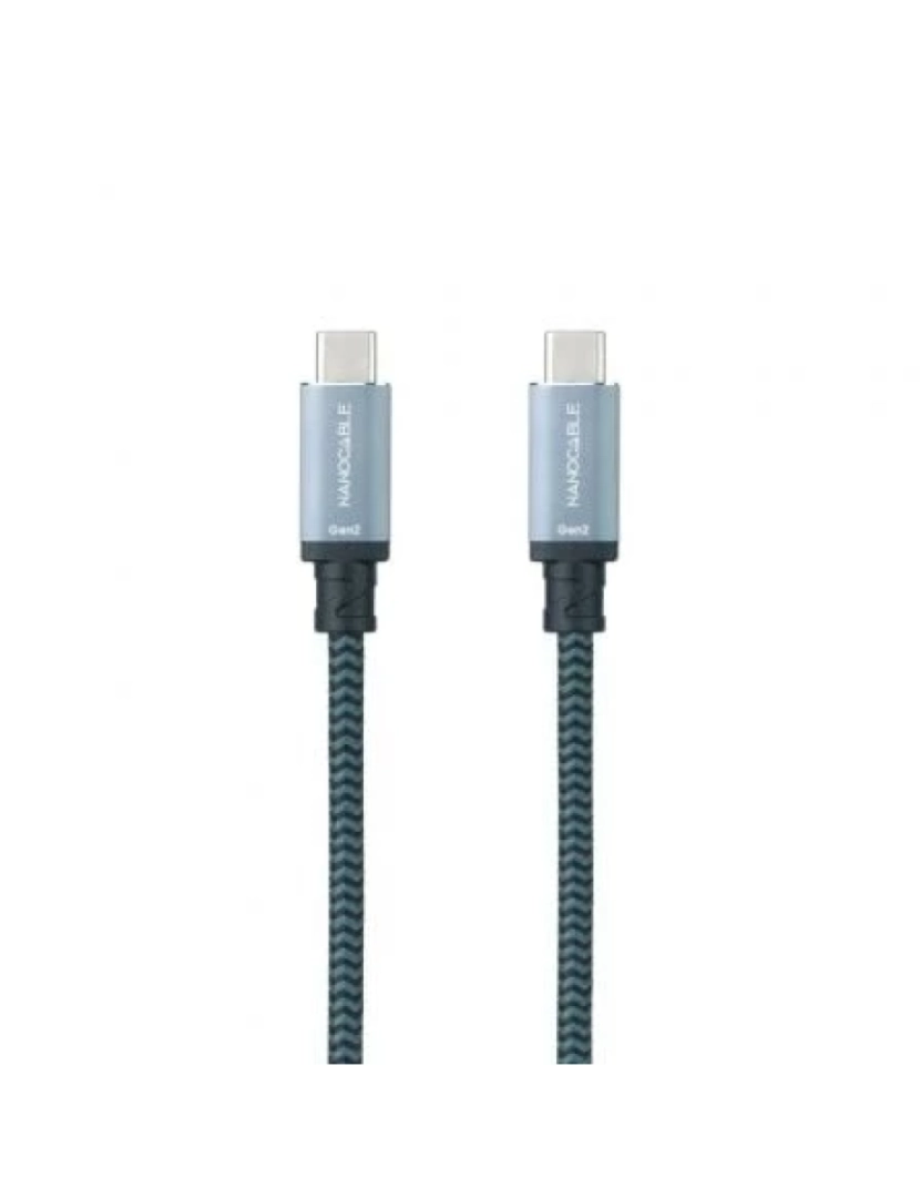 Nano Cable - Cabo USB NANO CABLE > nanocable 1 m 3.2 gen 2 (3.1 gen 2) c preto, cinzento - 10.01.4101-COMB