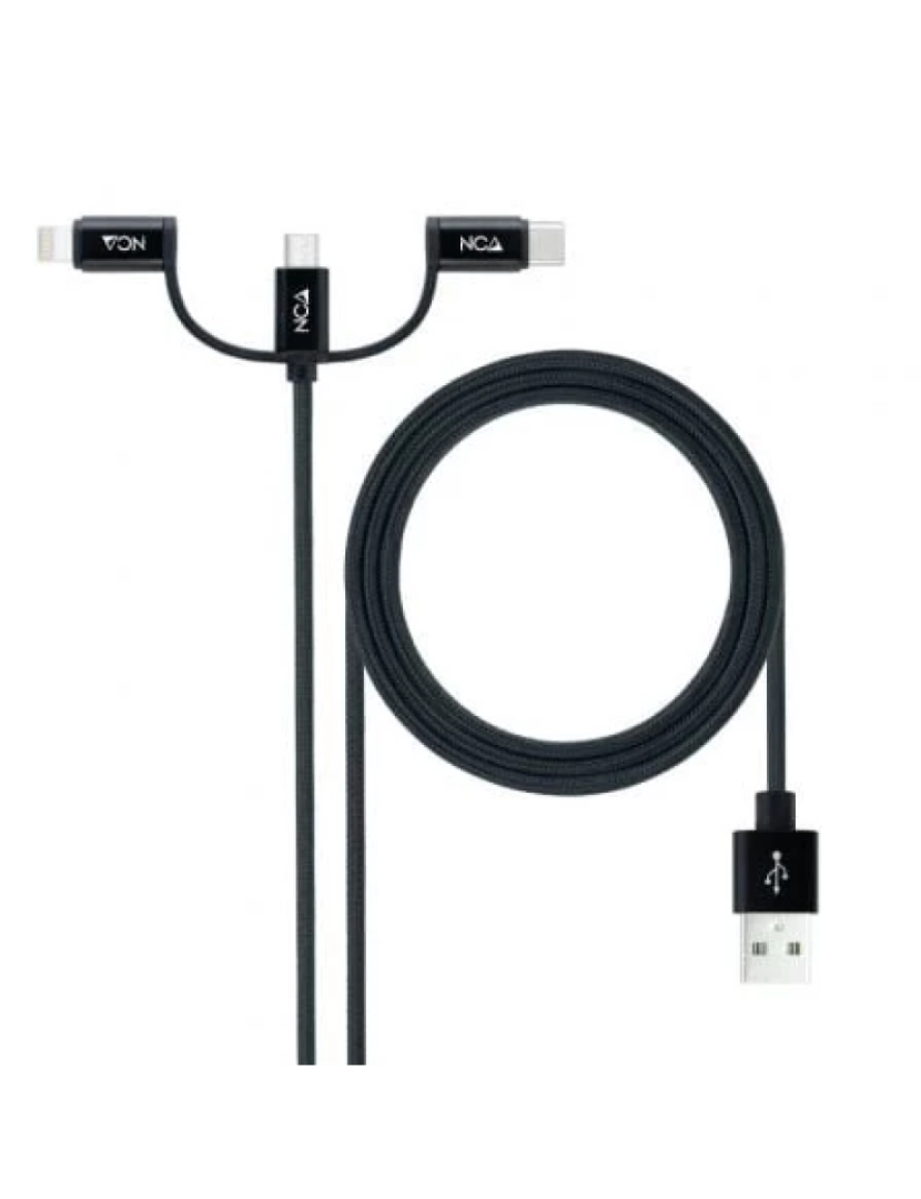 Nano Cable - Cabo USB NANO CABLE > nanocable 1 m 2.0 a micro-usb b preto - 10.01.3200