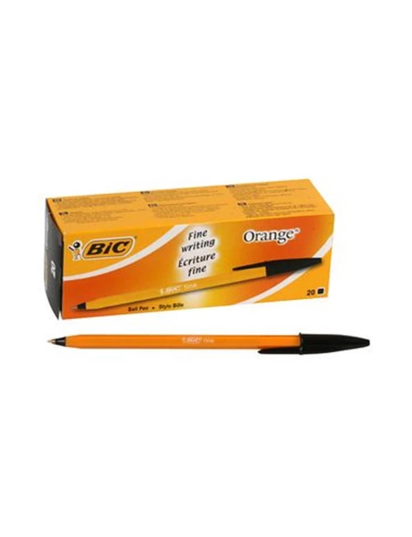 imagem de Esferográfica BIC > Orange Fine Preto Fina 20 Unidade(s) - 80992311