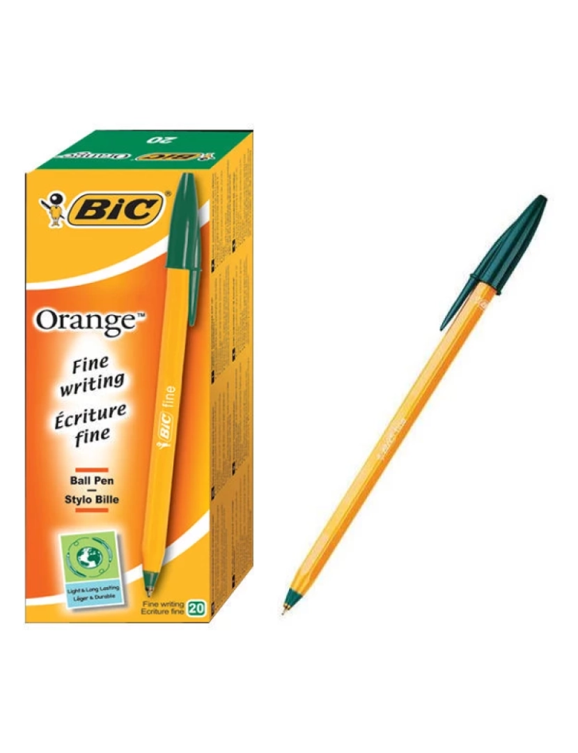 Bic - Esferográfica BIC > Orange Fine Verde Fina 20 Unidade(s) - 117110113